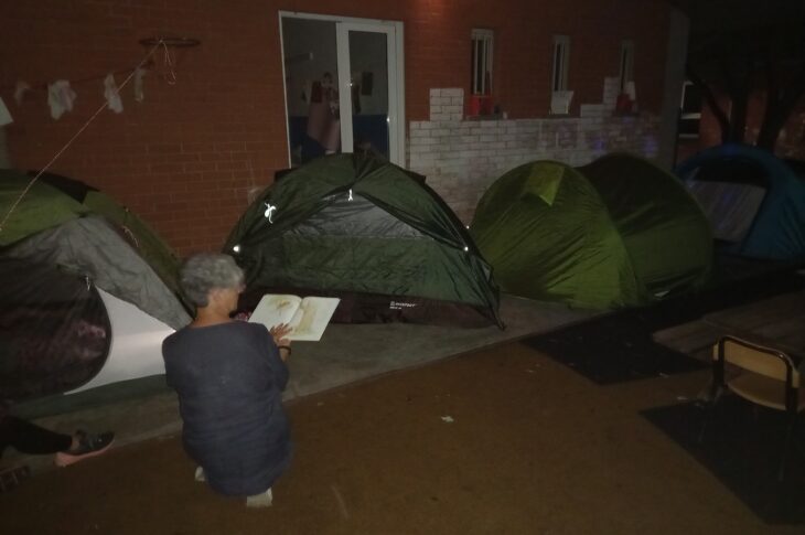 Notte in tenda