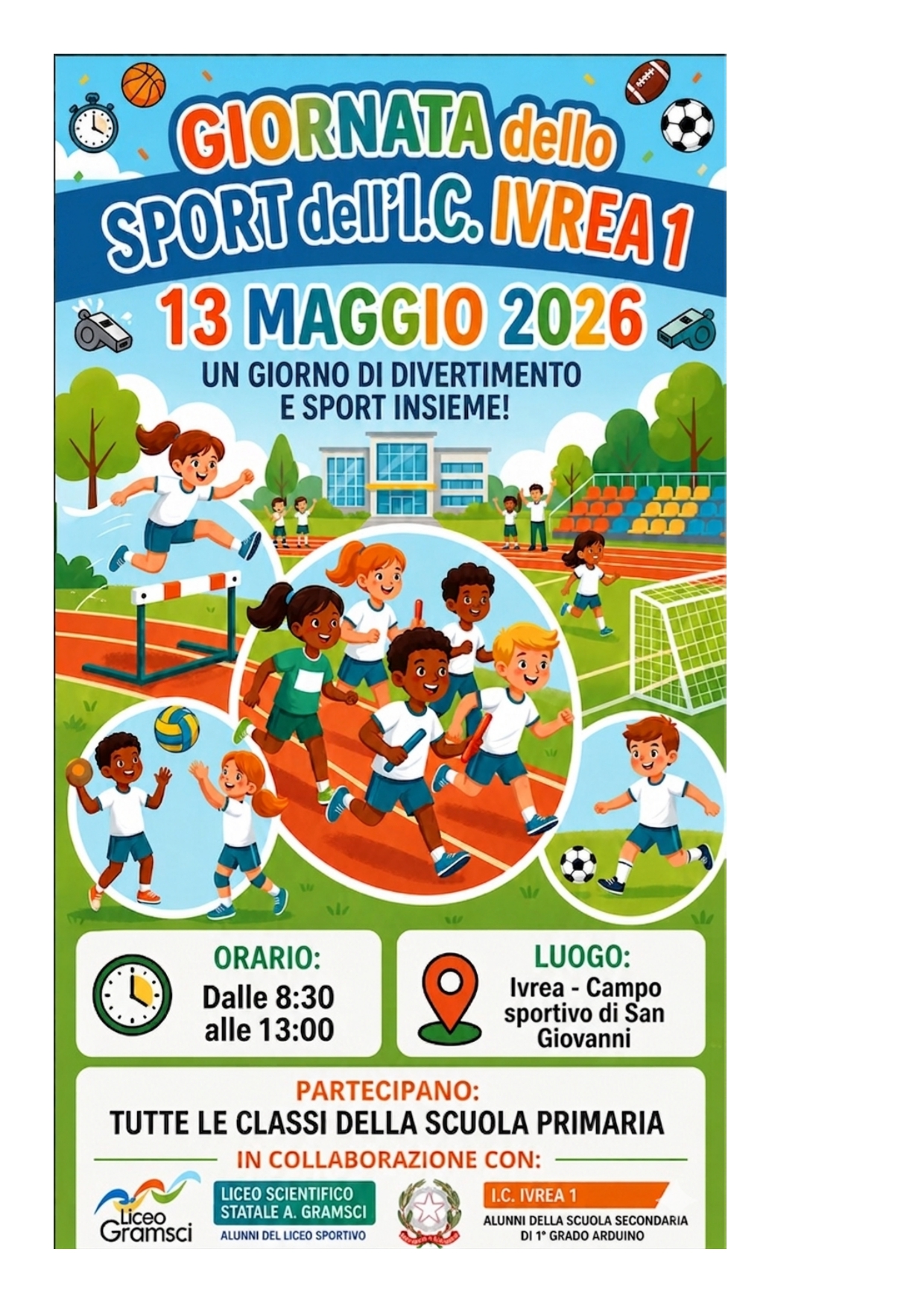 Giornata dello sport 13 maggio 2026