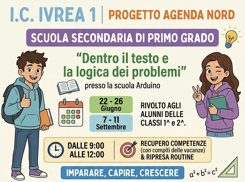 Scuola estate I.C. Ivrea 1 - Progetto Agenda Nord per la scuola secondaria di I grado